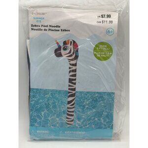 Creatology Zebra Pool Noodle Inflatable Over 5 Ft Tall Ages 6+